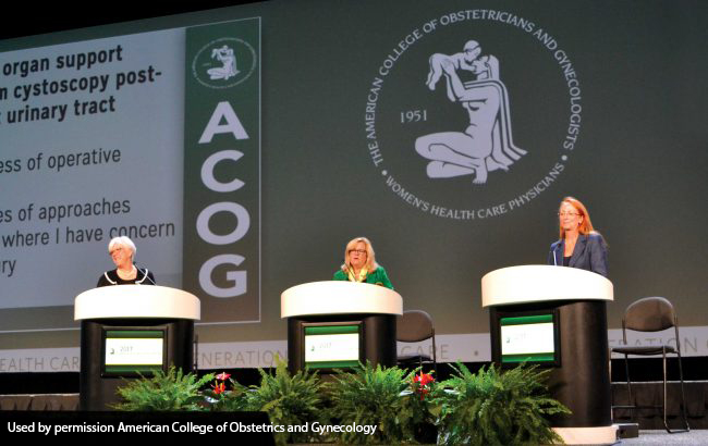 Dr. Lisa Peacock at ACOG Session